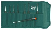 Wiha 26399 - Precision Hex Inch Screwdrivers 8 Piece Set in Canvas Pouch