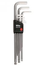 Wiha 66994 - Ball End Hex L-Key Chrome Metric 9 Piece Set