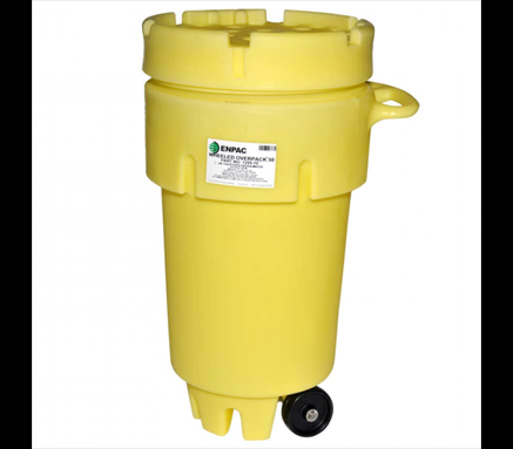 50 gallon Wheeled <br>Overpack Salvage Drum<span class=' ItemWarning' style='display:block;'>Item is usually in stock, but we&#39;ll be in touch if there&#39;s a problem<br /></span>