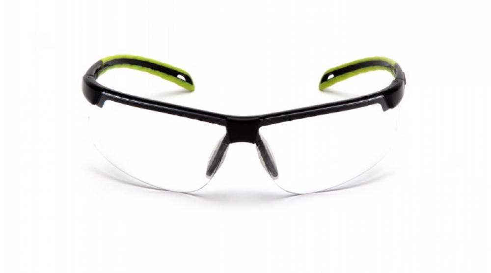 Pyramex Safety- Ever-lite- Blk Lime Frame Clear H2MAX<span class=' ItemWarning' style='display:block;'>Item is usually in stock, but we&#39;ll be in touch if there&#39;s a problem<br /></span>