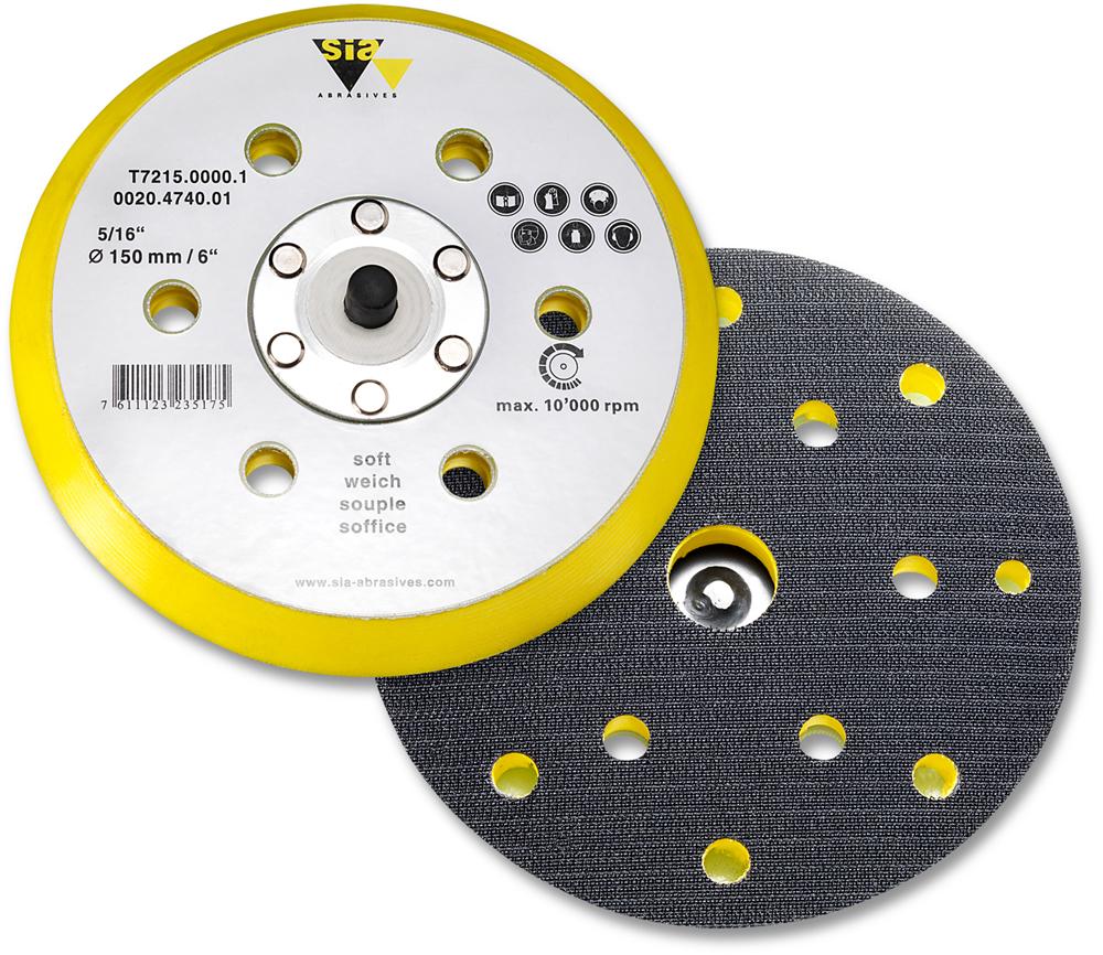 SIA | backing pad for random orbit sander | 150 mm<span class=' ItemWarning' style='display:block;'>Item is usually in stock, but we&#39;ll be in touch if there&#39;s a problem<br /></span>