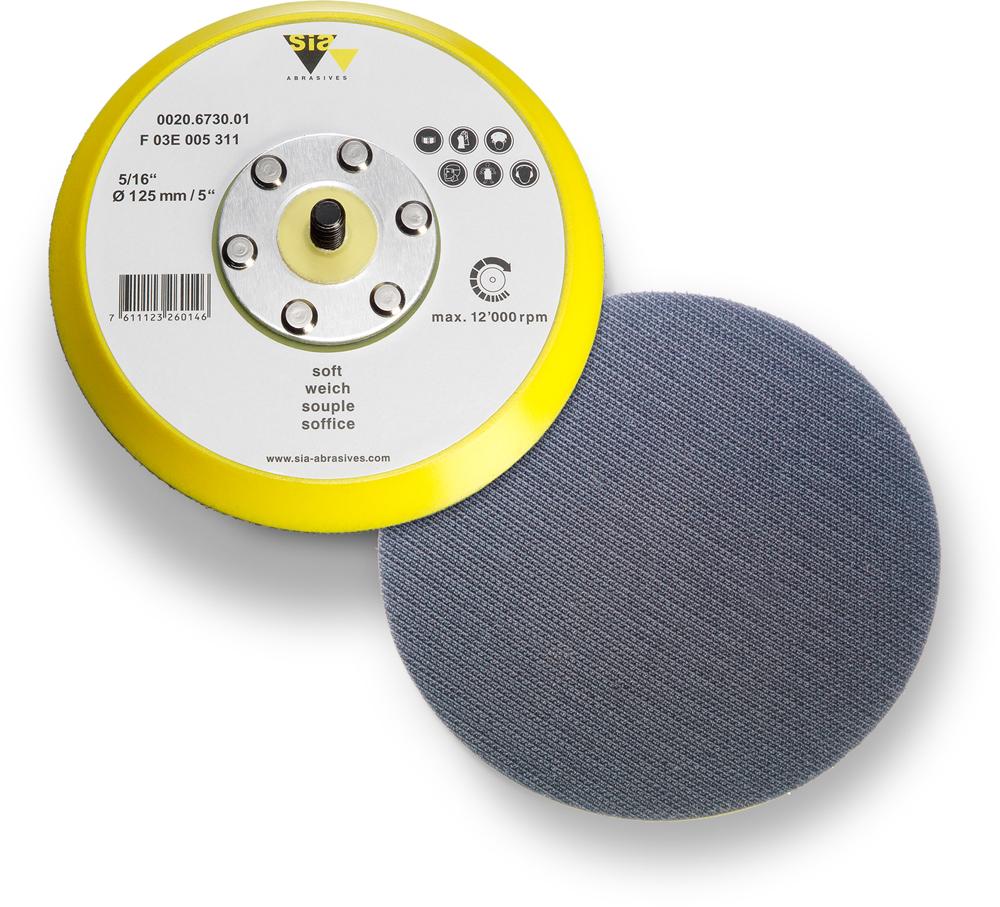 SIA | backing pad for random orbit sander | 125 mm<span class=' ItemWarning' style='display:block;'>Item is usually in stock, but we&#39;ll be in touch if there&#39;s a problem<br /></span>