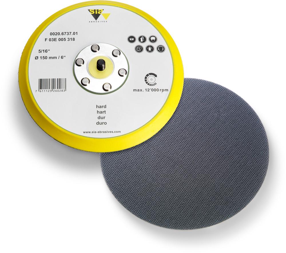 SIA | backing pad for random orbit sander | 150 mm<span class=' ItemWarning' style='display:block;'>Item is usually in stock, but we&#39;ll be in touch if there&#39;s a problem<br /></span>