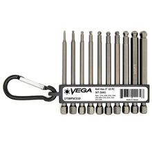 Vega Industries 175BPSCS10 - Vega Ball-End Hex Hex x 3" 10pc Set (SAE)