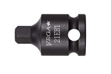 Vega Industries 21EB1 - Vega 3/8 X 1/4 Impact Socket Adapter x 1-1/4" Ball