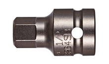 Vega Industries 338H140SB - Vega Hex 14mm Socket Bit x 1 1/2" - 1/2 Sq Dr