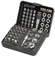 Vega Industries V33-1SB - Vega 33pc Driver Bit and Socket Set