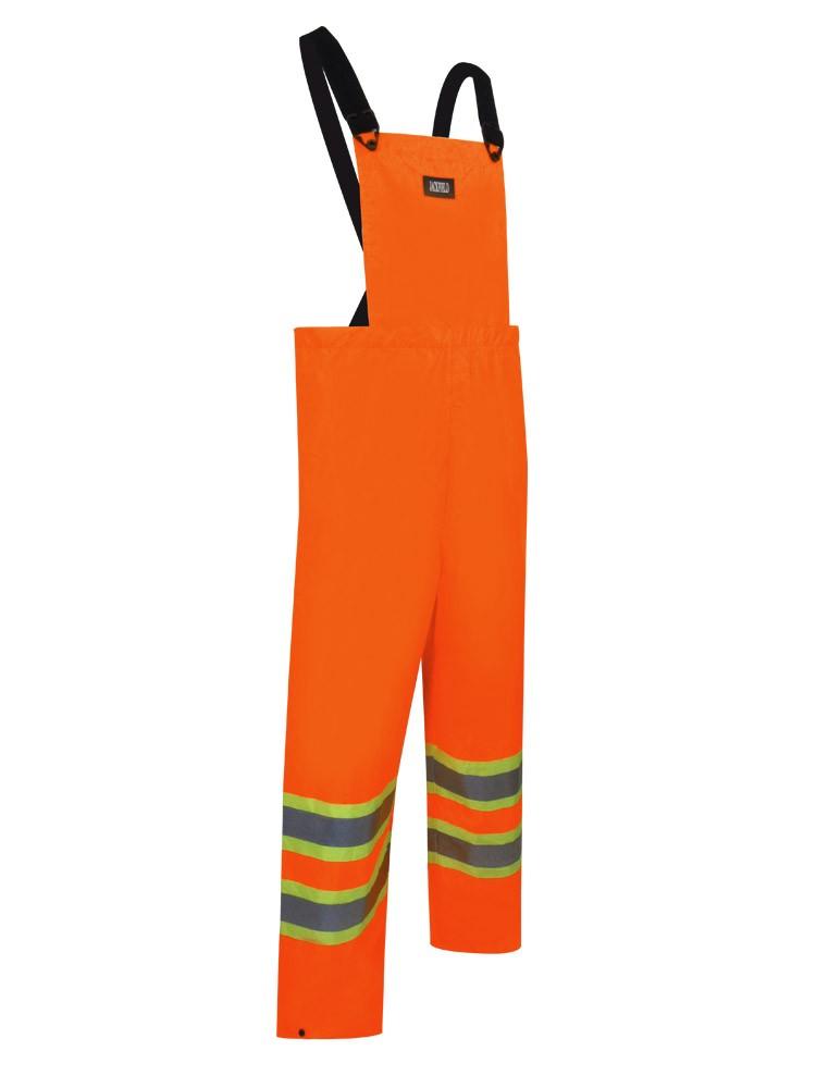 NYLON BIB PANTS WITH REFLECTIVE STRIPES<span class=' ItemWarning' style='display:block;'>Item is usually in stock, but we&#39;ll be in touch if there&#39;s a problem<br /></span>