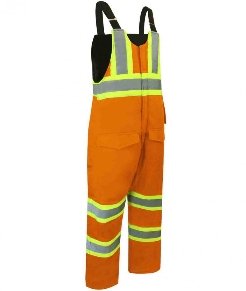 DUCK COTTON INSULATED BIB PANTS WITH ZIPPER ON THE LEGS AND REFLECTIVE STRIPES<span class=' ItemWarning' style='display:block;'>Item is usually in stock, but we&#39;ll be in touch if there&#39;s a problem<br /></span>