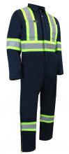 Jackfield 70-311R-4XL - INSULATED COVERALL WITH ZIPPER ON THE LEGS AND REFLECTIVE STRIPES