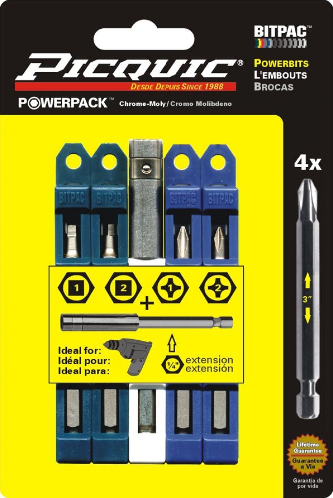 4 inch long Alloy Extension with R1, 2/P1,2 Powerbits Asst<span class=' ItemWarning' style='display:block;'>Item is usually in stock, but we&#39;ll be in touch if there&#39;s a problem<br /></span>