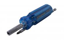 Picquic Tool Company Inc 98880B - SUPER 8 Plus Multibit driver with nut-driver Bulk Blue