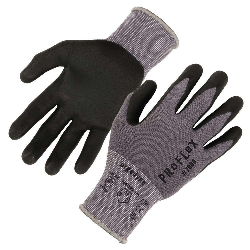 7000 1-pair XL Gray Nitrile-Coated Gloves Microfoam Palm<span class=' ItemWarning' style='display:block;'>Item is usually in stock, but we&#39;ll be in touch if there&#39;s a problem<br /></span>