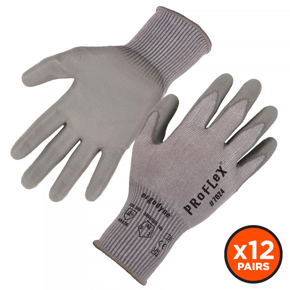 7024 12-pair S Gray ANSI A2 PU Coated CR Gloves<span class=' ItemWarning' style='display:block;'>Item is usually in stock, but we&#39;ll be in touch if there&#39;s a problem<br /></span>