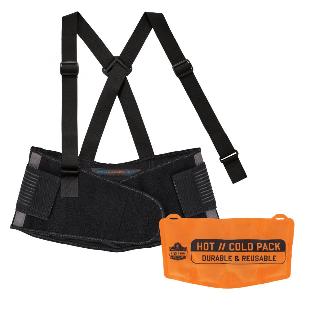 1675 3XL Black Back Support Brace with Cooling Warming Pack<span class=' ItemWarning' style='display:block;'>Item is usually in stock, but we&#39;ll be in touch if there&#39;s a problem<br /></span>