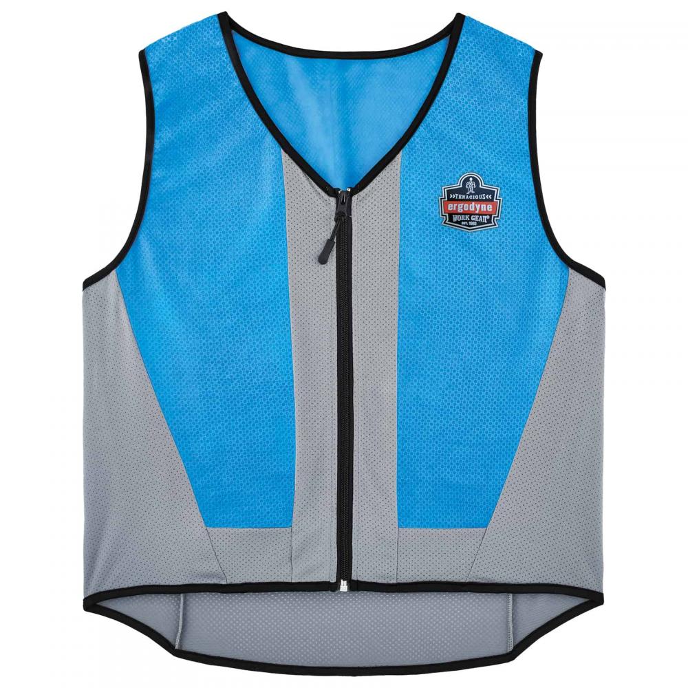 6667 L Blue Wet Evaporative Cooling Vest - PVA - Zipper<span class=' ItemWarning' style='display:block;'>Item is usually in stock, but we&#39;ll be in touch if there&#39;s a problem<br /></span>