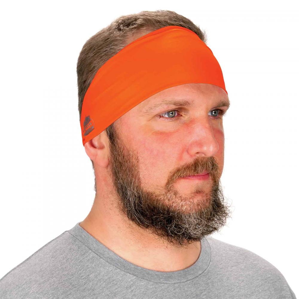 6634 Orange Cooling Headband - Performance Knit<span class=' ItemWarning' style='display:block;'>Item is usually in stock, but we&#39;ll be in touch if there&#39;s a problem<br /></span>