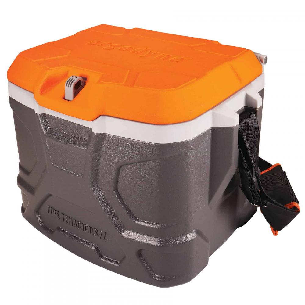 5170 Single Orange and Gray Industrial Hard Sided Cooler - 17 qt<span class=' ItemWarning' style='display:block;'>Item is usually in stock, but we&#39;ll be in touch if there&#39;s a problem<br /></span>