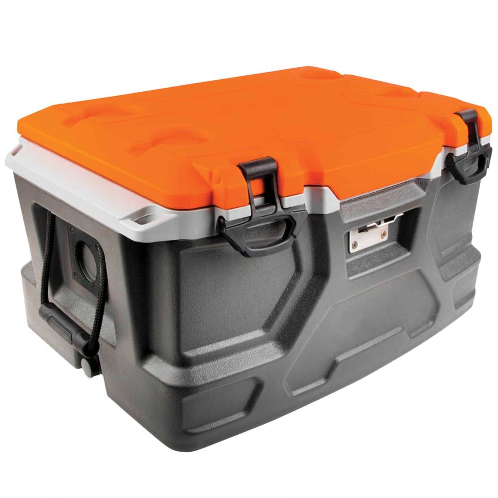 5171 Single Orange and Gray Industrial Hard Sided Cooler - 48 qt<span class=' ItemWarning' style='display:block;'>Item is usually in stock, but we&#39;ll be in touch if there&#39;s a problem<br /></span>