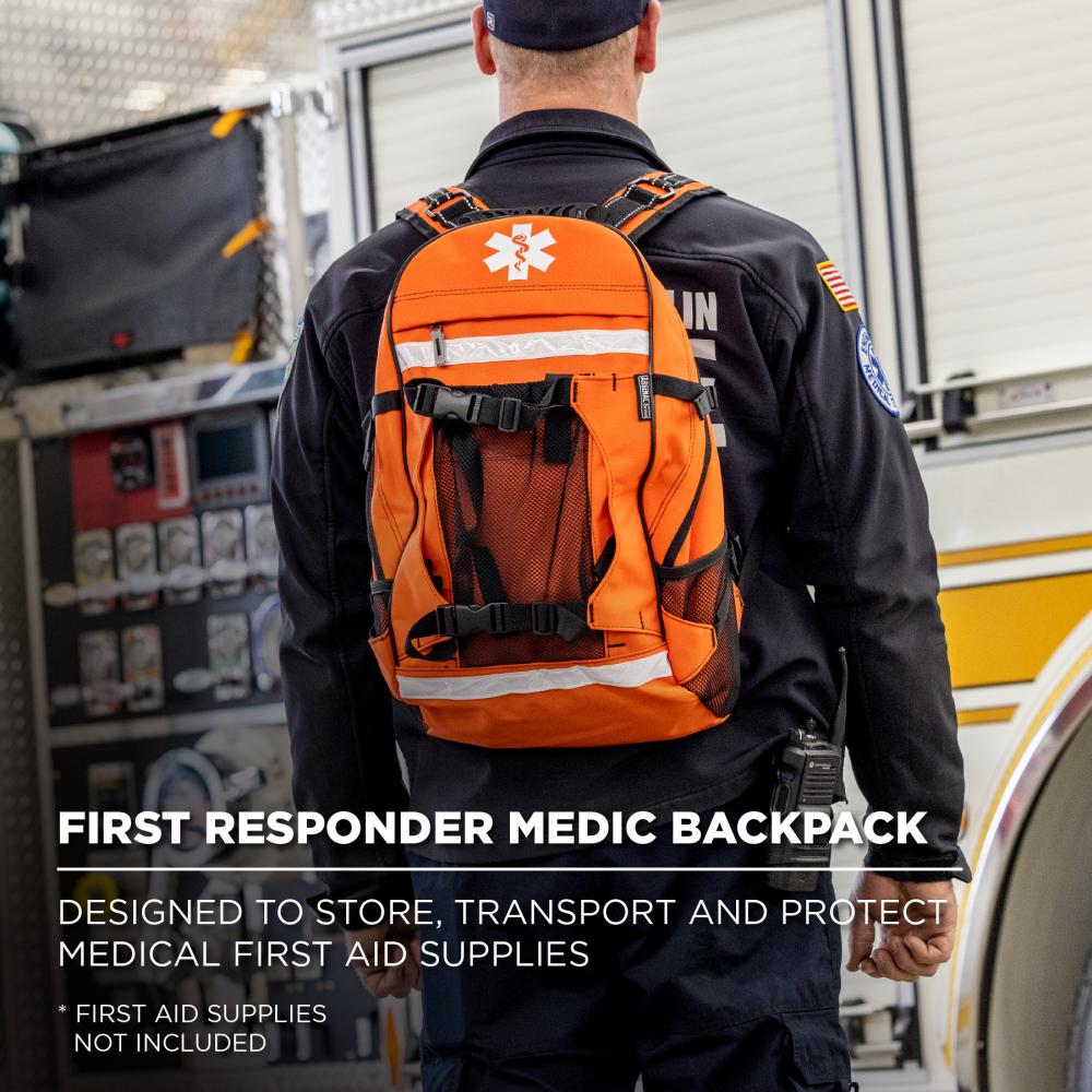 5243 Orange First Responder Medic Backpack - 24L<span class=' ItemWarning' style='display:block;'>Item is usually in stock, but we&#39;ll be in touch if there&#39;s a problem<br /></span>