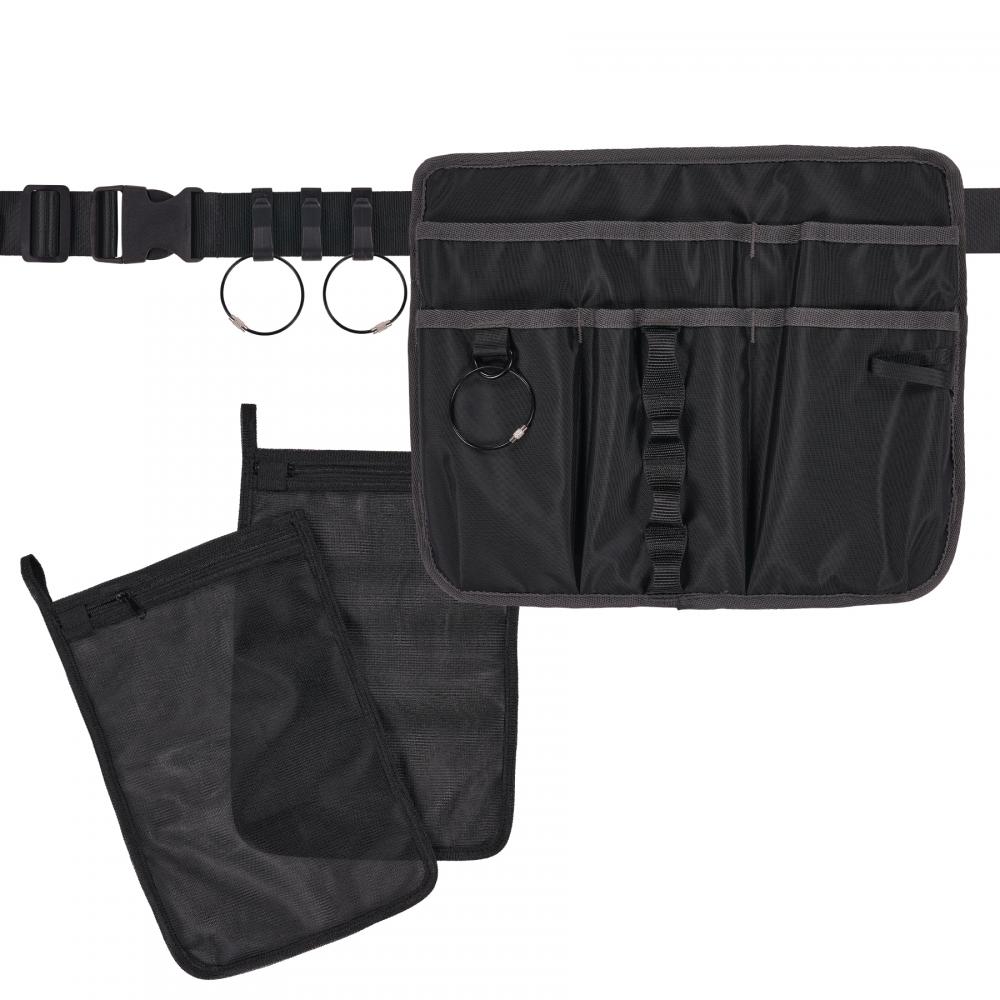 5715 Black Cleaning Apron Pouch with Pockets<span class=' ItemWarning' style='display:block;'>Item is usually in stock, but we&#39;ll be in touch if there&#39;s a problem<br /></span>