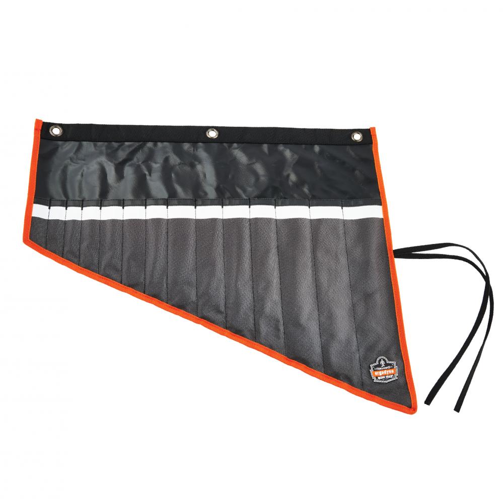 5873 Tall Black Wrench Organizer Roll Up - Custom Labels<span class=' ItemWarning' style='display:block;'>Item is usually in stock, but we&#39;ll be in touch if there&#39;s a problem<br /></span>