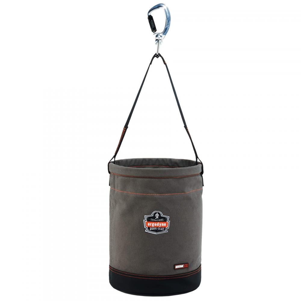 5940 L Gray Swiveling Carabiner Canvas Hoist Bucket<span class=' ItemWarning' style='display:block;'>Item is usually in stock, but we&#39;ll be in touch if there&#39;s a problem<br /></span>