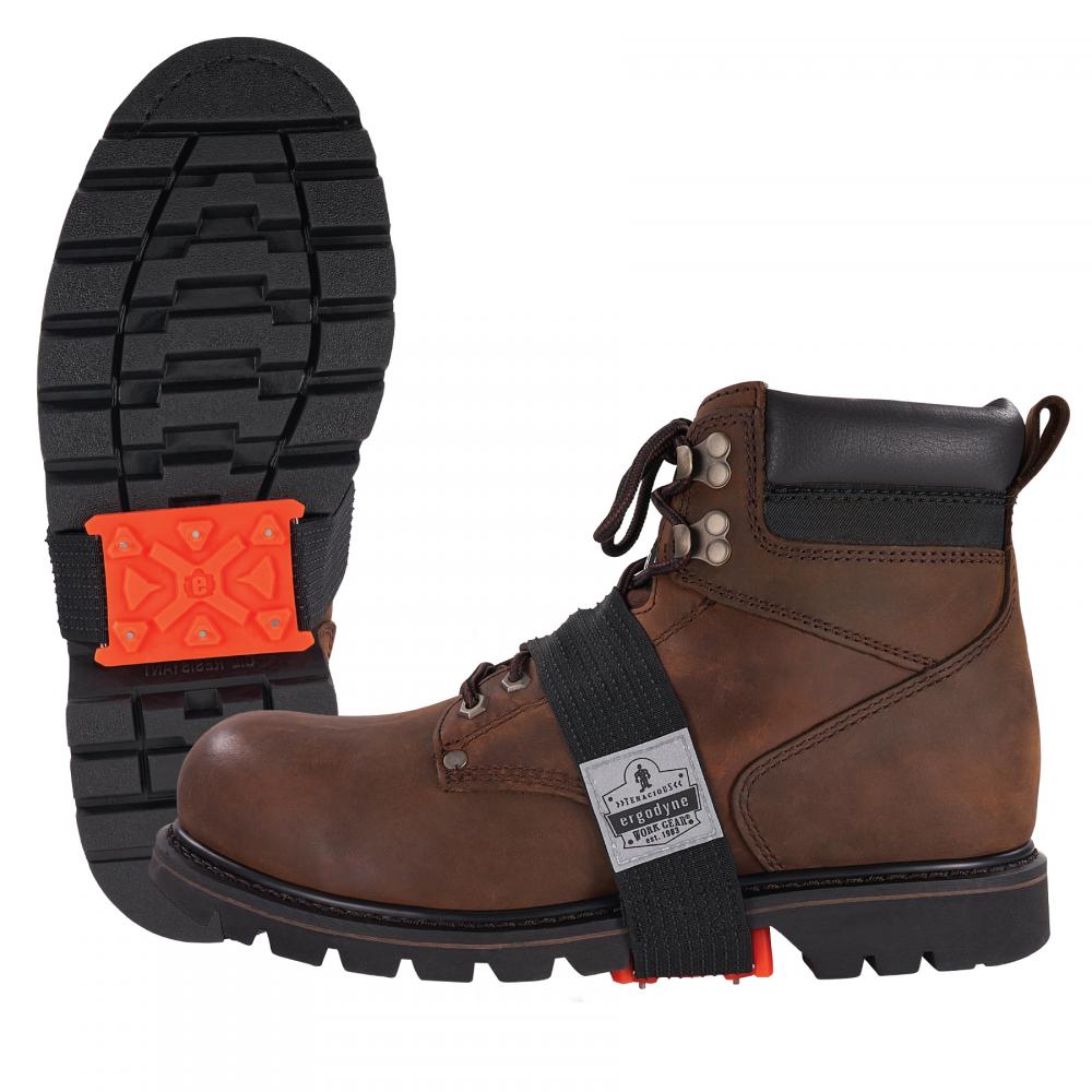 6317 Orange Ice Cleats Mid-Sole Heeled Boot<span class=' ItemWarning' style='display:block;'>Item is usually in stock, but we&#39;ll be in touch if there&#39;s a problem<br /></span>