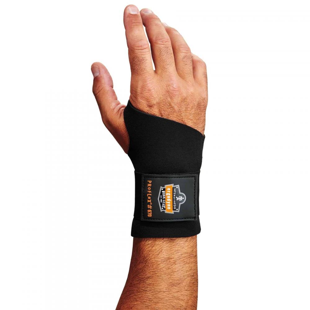 670 S Black Ambidextrous Single Strap Wrist Support<span class=' ItemWarning' style='display:block;'>Item is usually in stock, but we&#39;ll be in touch if there&#39;s a problem<br /></span>