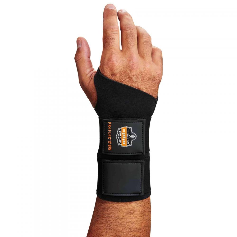 675 M Black Ambidextrous Double Strap Wrist Support<span class=' ItemWarning' style='display:block;'>Item is usually in stock, but we&#39;ll be in touch if there&#39;s a problem<br /></span>