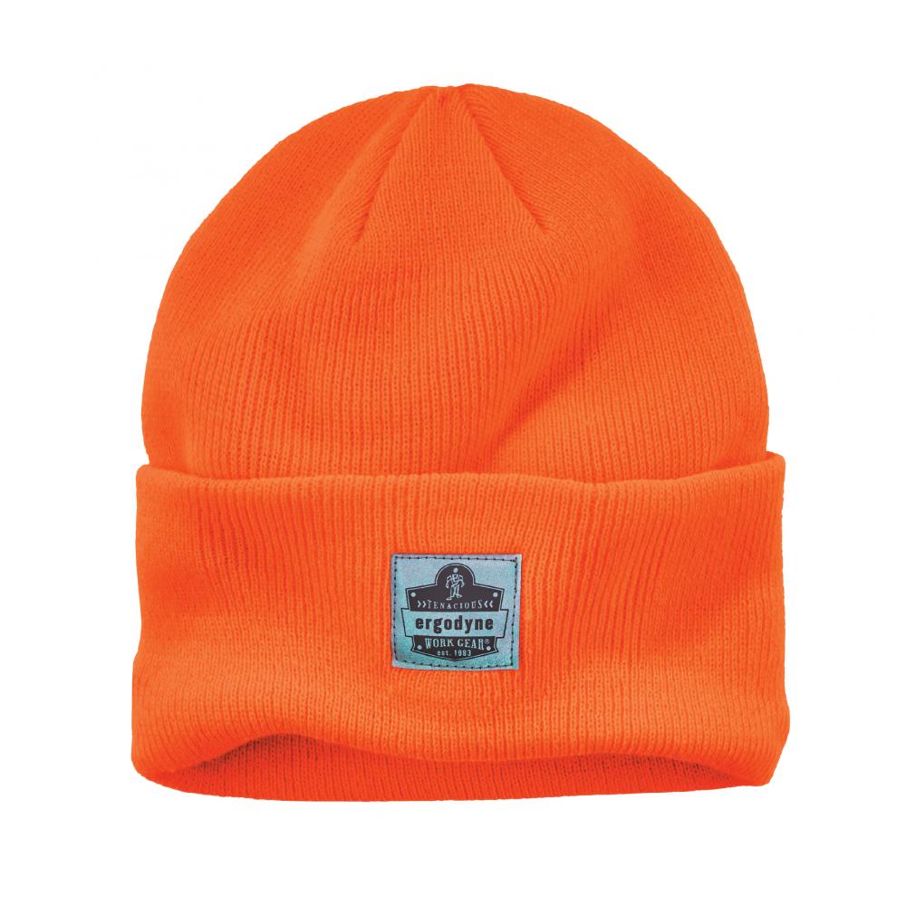 6806 Orange Cuffed Rib Knit Winter Hat<span class=' ItemWarning' style='display:block;'>Item is usually in stock, but we&#39;ll be in touch if there&#39;s a problem<br /></span>