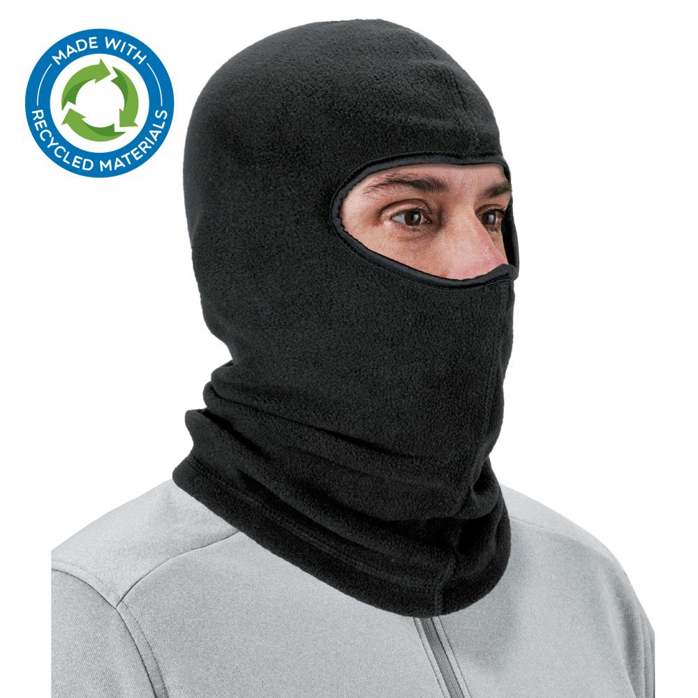 6821-ECO Black Recycled Balaclava Face Mask<span class=' ItemWarning' style='display:block;'>Item is usually in stock, but we&#39;ll be in touch if there&#39;s a problem<br /></span>