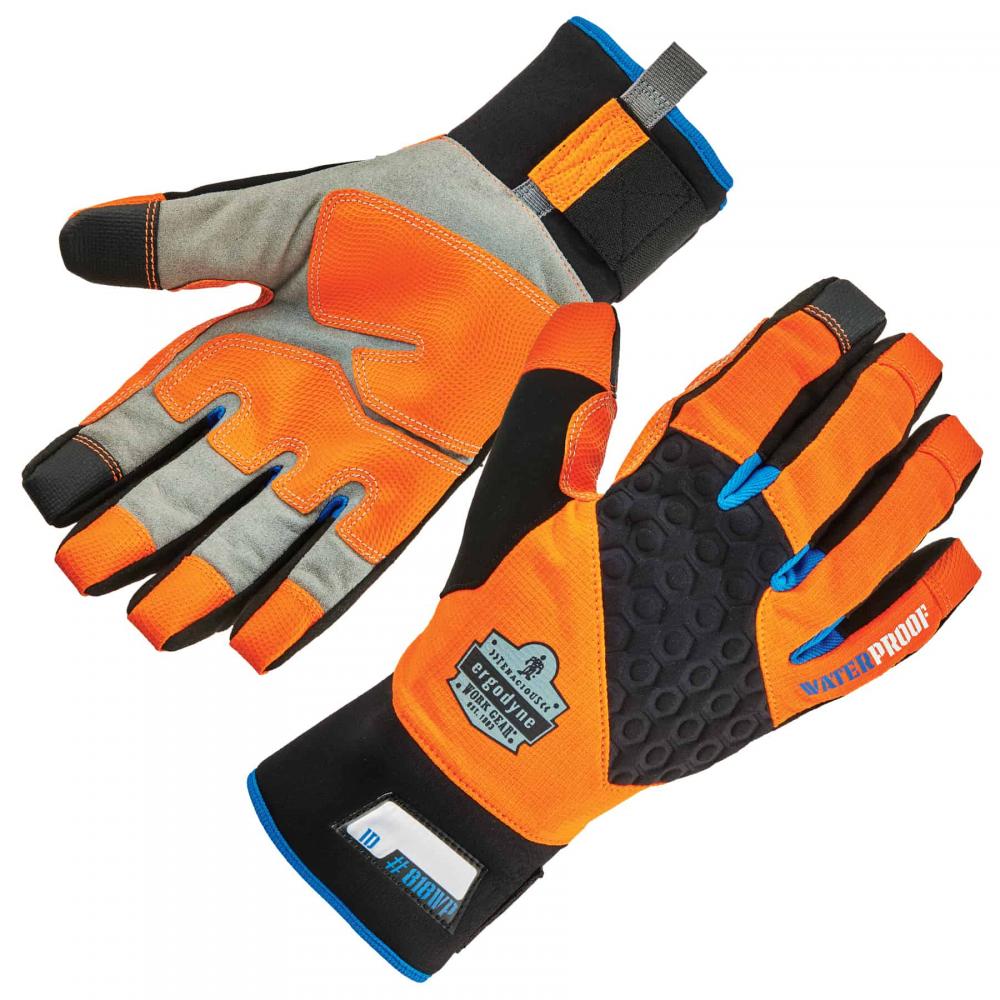 818WP L Orange Thermal WP Gloves - Tena-Grip<span class=' ItemWarning' style='display:block;'>Item is usually in stock, but we&#39;ll be in touch if there&#39;s a problem<br /></span>