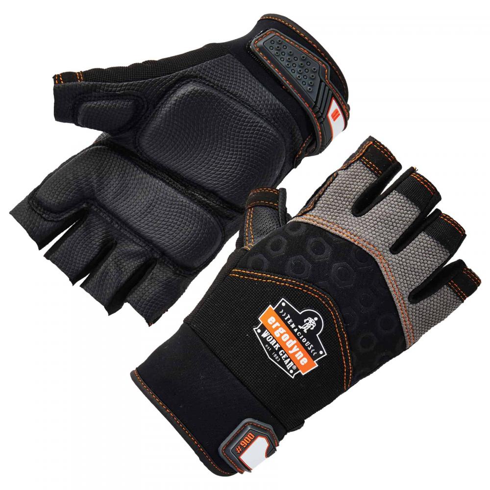 900 2XL Black Half-Finger Impact Gloves<span class=' ItemWarning' style='display:block;'>Item is usually in stock, but we&#39;ll be in touch if there&#39;s a problem<br /></span>