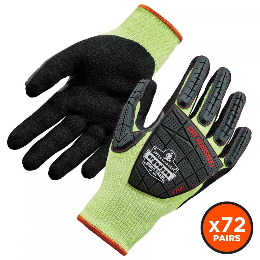 7141 72-pair 2XL Lime ANSI A4 DIR Nitrile-Coated CR Gloves<span class=' ItemWarning' style='display:block;'>Item is usually in stock, but we&#39;ll be in touch if there&#39;s a problem<br /></span>