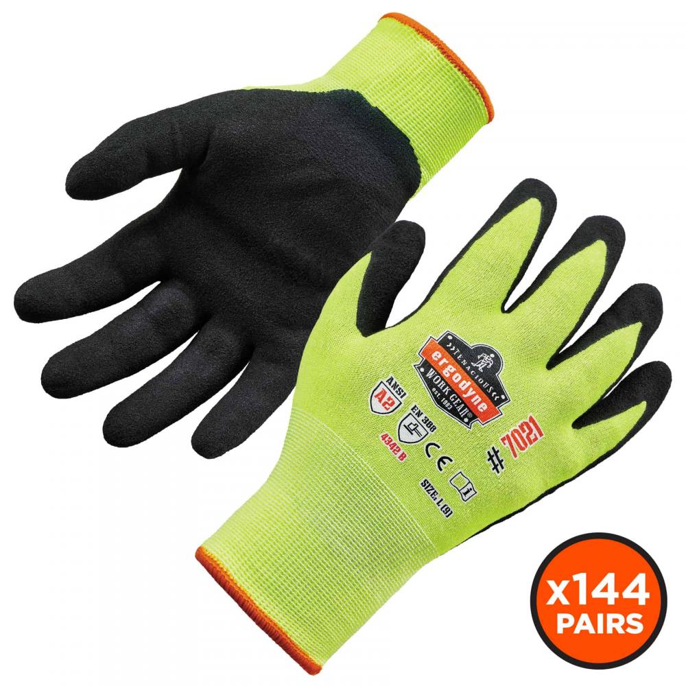 7021 144-pair L Lime Hi-Vis Nitrile Coated CR Gloves<span class=' ItemWarning' style='display:block;'>Item is usually in stock, but we&#39;ll be in touch if there&#39;s a problem<br /></span>