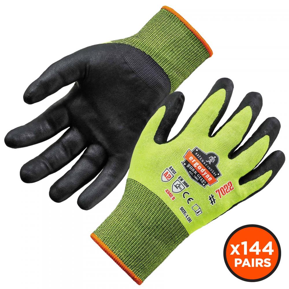 7022 144-pair L Lime ANSI A2 Coated CR Gloves DSX<span class=' ItemWarning' style='display:block;'>Item is usually in stock, but we&#39;ll be in touch if there&#39;s a problem<br /></span>