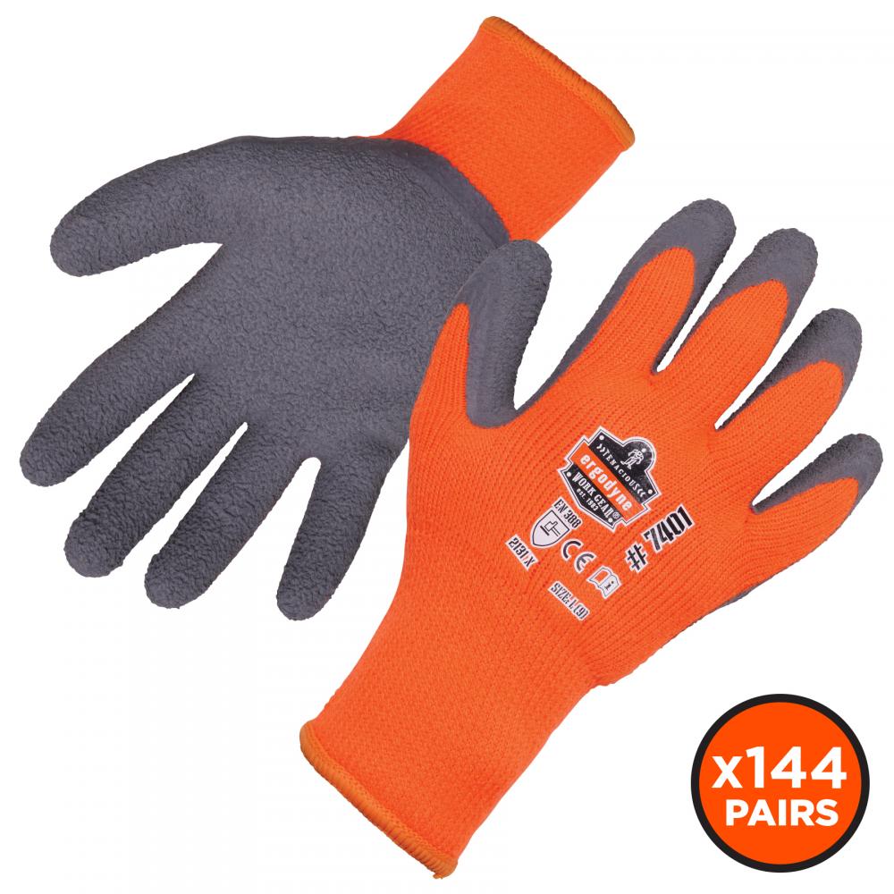 7401 144-pair XL Orange Coated Lightweight Winter Gloves<span class=' ItemWarning' style='display:block;'>Item is usually in stock, but we&#39;ll be in touch if there&#39;s a problem<br /></span>