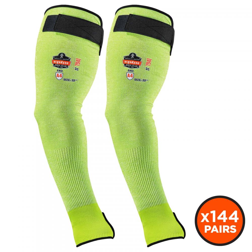 7941 144-pair 22 in Lime CR Protective Arm Sleeves<span class=' ItemWarning' style='display:block;'>Item is usually in stock, but we&#39;ll be in touch if there&#39;s a problem<br /></span>