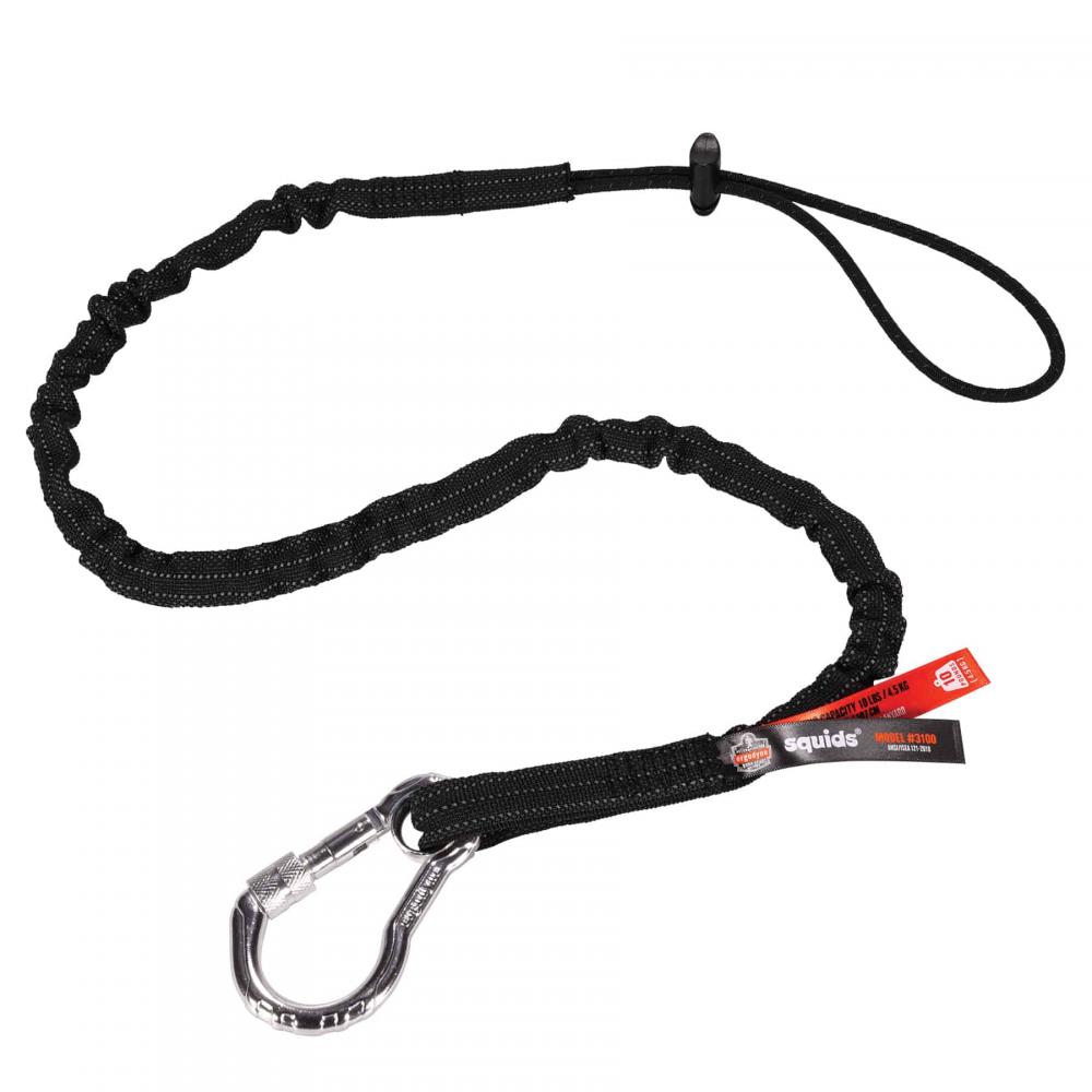 3100 Single Standard Black Lanyard - Carabiner Loop - 10lbs<span class=' ItemWarning' style='display:block;'>Item is usually in stock, but we&#39;ll be in touch if there&#39;s a problem<br /></span>