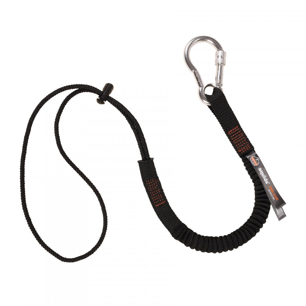 3105 Single Standard Black Lanyard Carabiner and Loop - 15lbs<span class=' ItemWarning' style='display:block;'>Item is usually in stock, but we&#39;ll be in touch if there&#39;s a problem<br /></span>