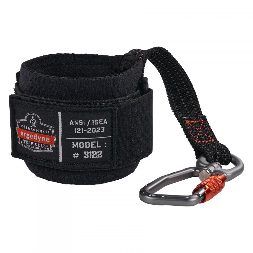 3122 Black Tool Lanyard - Wrist Pull-On Carabiner Anchor<span class=' ItemWarning' style='display:block;'>Item is usually in stock, but we&#39;ll be in touch if there&#39;s a problem<br /></span>