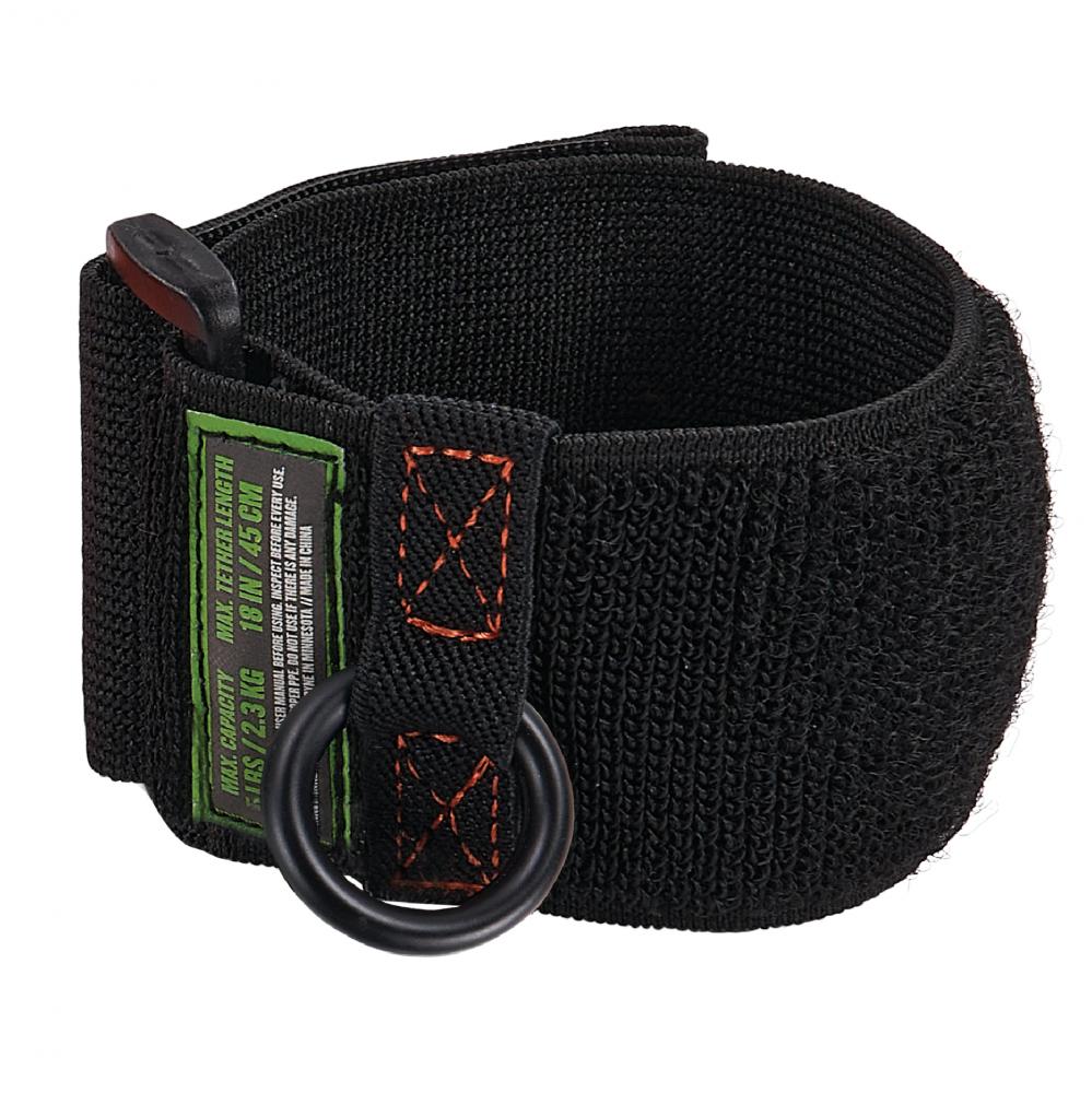 3123 Black Tool Wristband - D-Ring Anchor<span class=' ItemWarning' style='display:block;'>Item is usually in stock, but we&#39;ll be in touch if there&#39;s a problem<br /></span>