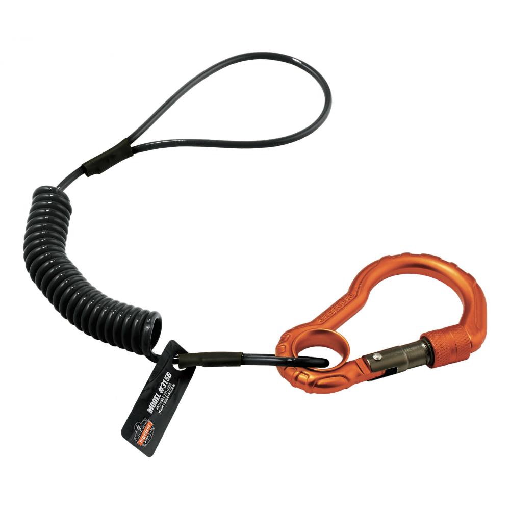 3156 Black Coil Lanyard - Carabiner - 2lbs<span class=' ItemWarning' style='display:block;'>Item is usually in stock, but we&#39;ll be in touch if there&#39;s a problem<br /></span>