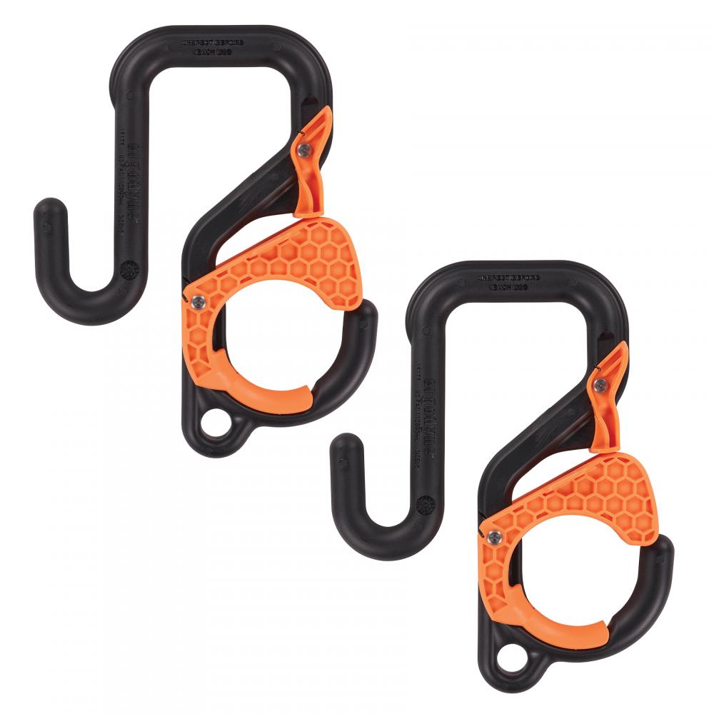 3178 2-pack 3in (7.6cm) Black and Orange Locking Aerial Bucket Hook with Tethering Point<span class=' ItemWarning' style='display:block;'>Item is usually in stock, but we&#39;ll be in touch if there&#39;s a problem<br /></span>