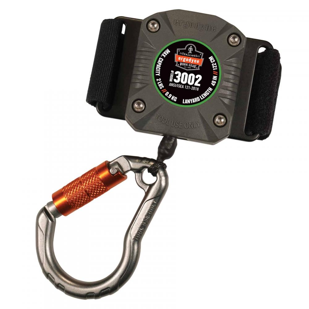 3002 Standard Gray Retractable Lanyard - Carabiner Belt Loop - 2lbs<span class=' ItemWarning' style='display:block;'>Item is usually in stock, but we&#39;ll be in touch if there&#39;s a problem<br /></span>