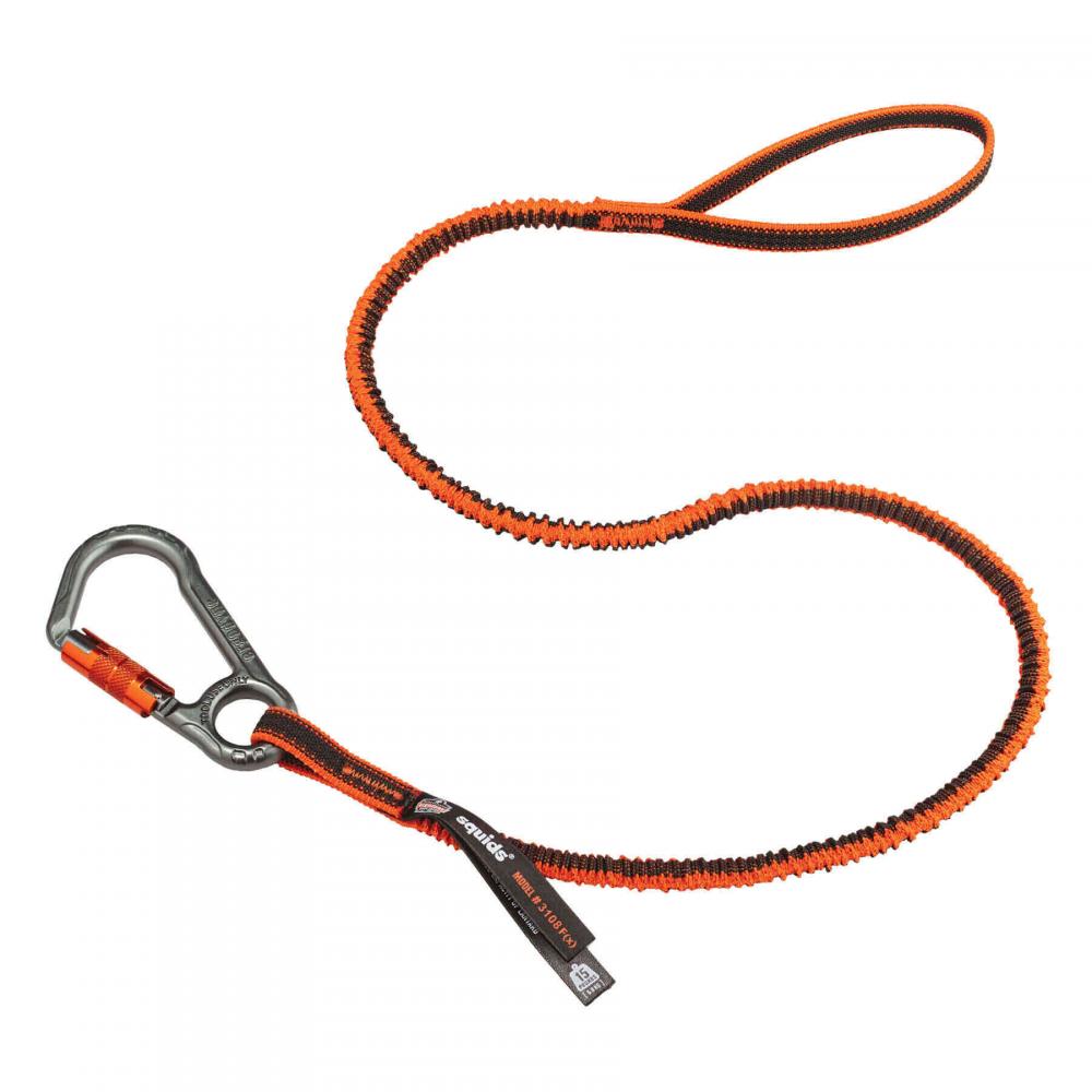 3108F(x) Standard Orange and Gray Lanyard - Locking Carabiner and Loop - 15lbs<span class=' ItemWarning' style='display:block;'>Item is usually in stock, but we&#39;ll be in touch if there&#39;s a problem<br /></span>