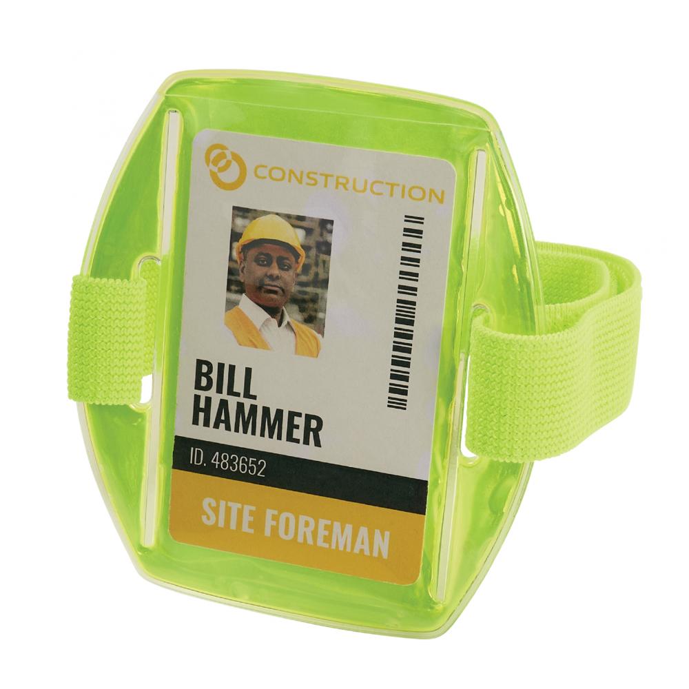 3386 Single Lime Arm Band ID Badge Holder<span class=' ItemWarning' style='display:block;'>Item is usually in stock, but we&#39;ll be in touch if there&#39;s a problem<br /></span>