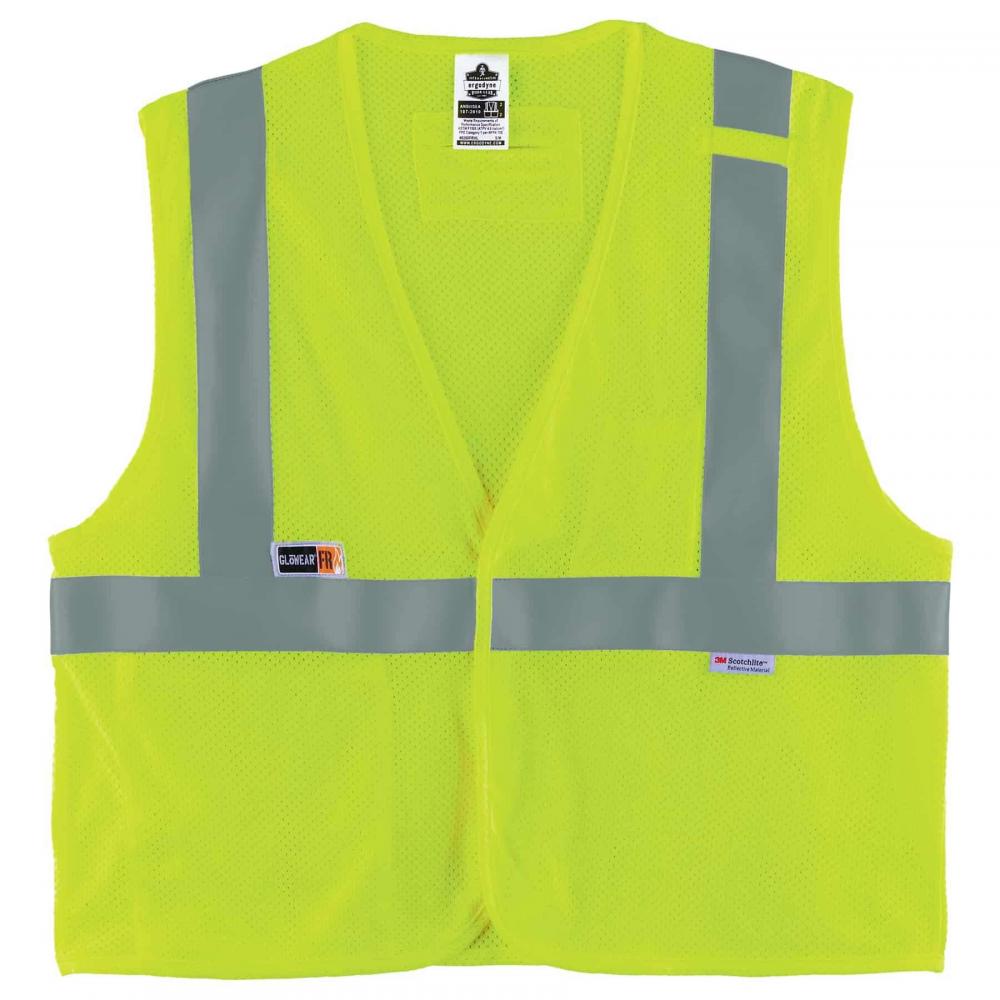 8260FRHL L/XL Lime Class 2 FR Safety Vest - H+L<span class=' ItemWarning' style='display:block;'>Item is usually in stock, but we&#39;ll be in touch if there&#39;s a problem<br /></span>