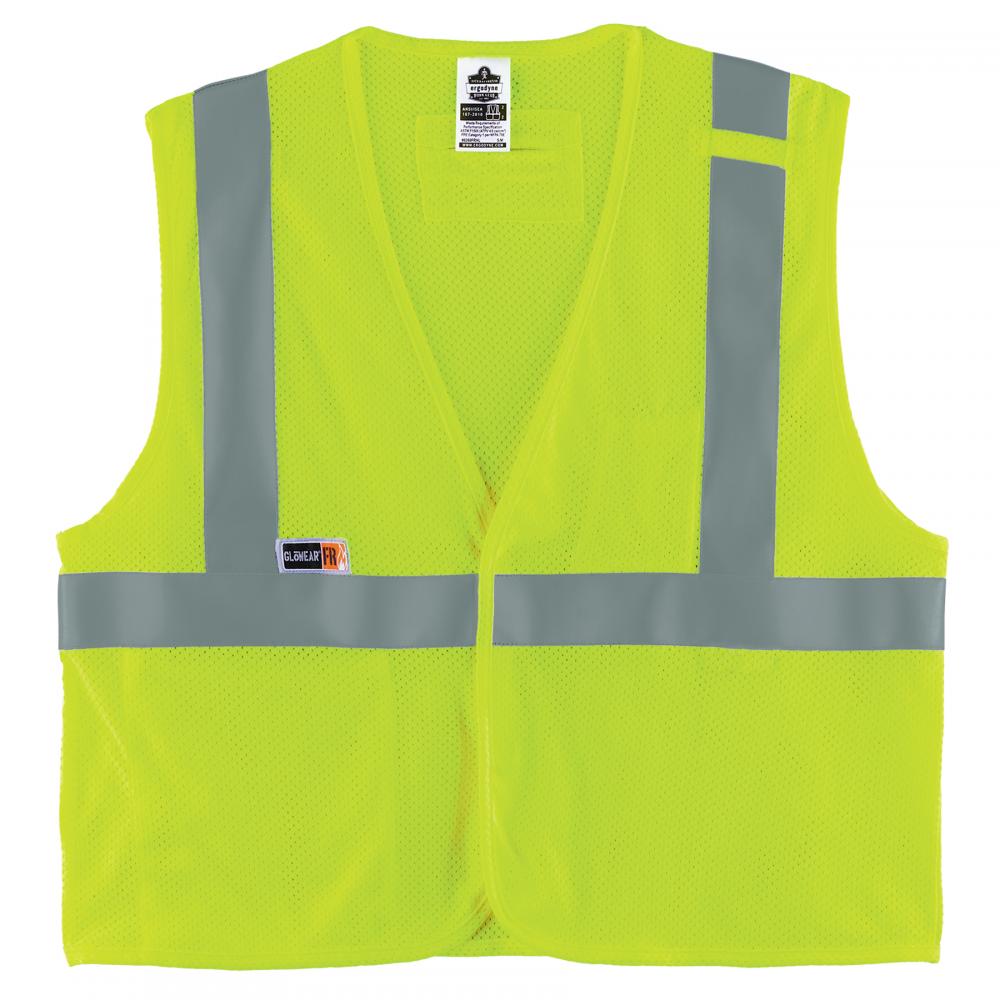 8263FRHL 2XL/3XL Lime Class 2 FR Safety Vest - HL - Economy<span class=' ItemWarning' style='display:block;'>Item is usually in stock, but we&#39;ll be in touch if there&#39;s a problem<br /></span>